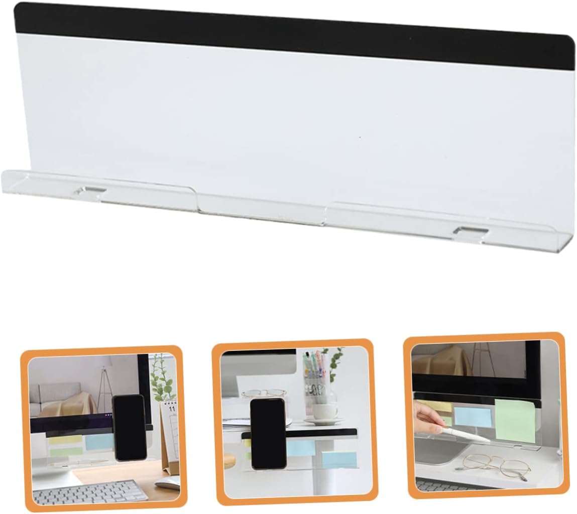 ULTECHNOVO 2 unids Mensaje Paquete Estante Monitor Panel lateral Notas Tableros Memo Pad Monitor Mensaje Tablero de notas Tablero de notas Tablero