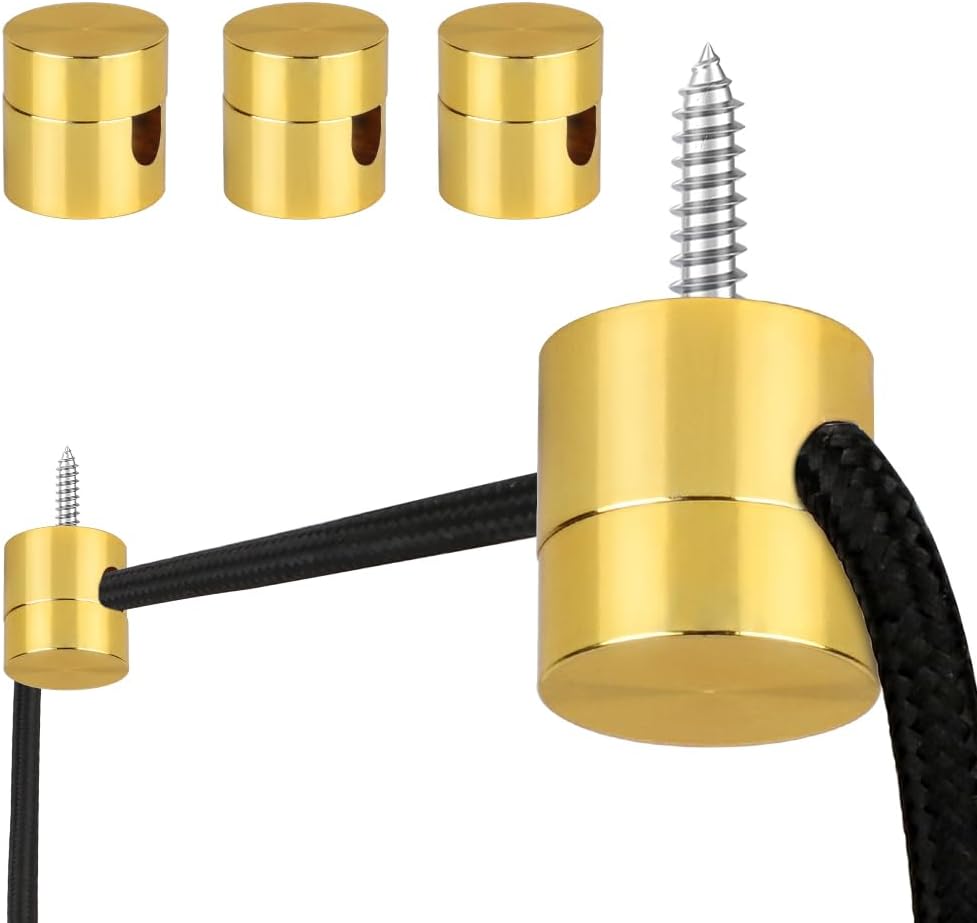 Paquete de 3 ganchos de metal para luces colgantes de techo, gancho de luz colgante para lámpara de techo, ganchos de techo dorados, lámpara de