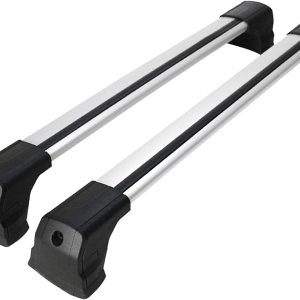 OMAC Juego de barras transversales para Mazda 2 Hatchback 2011 a 2015, portaequipajes, 165 libras, 2 piezas, color plateado OMAC Juego de barras transversales para Mazda 2 Hatchback 2011 a 2015, portaequipajes, 165 libras, 2 piezas, color plateado