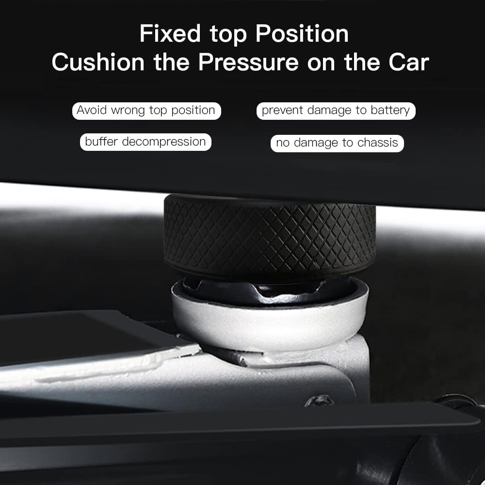 Paquete de 4 almohadillas de elevación compatibles con accesorios Tesla Model 3SXY, adaptador de almohadilla de goma sin olor