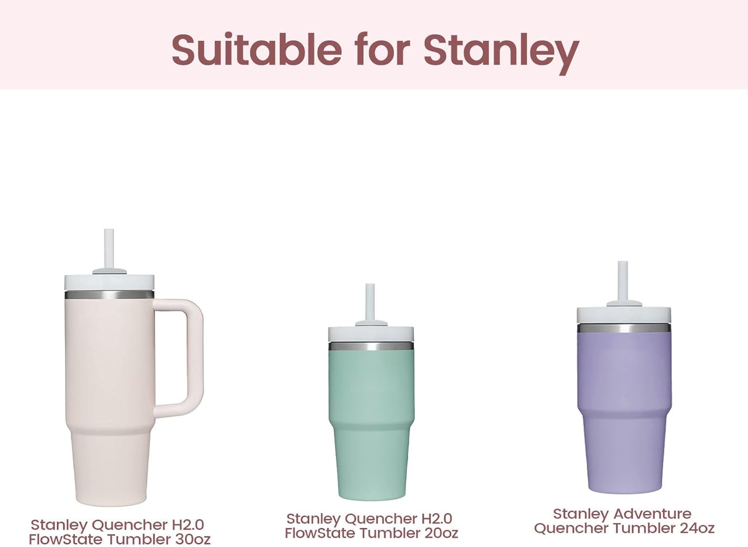 Uvafly Botas de silicona para Stanley, protector inferior de copa, accesorios para Stanley Quencher H2.0 FlowState Tumbler 20oz30ozStanley Adventure