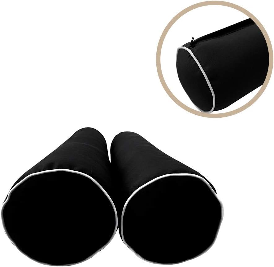 Style4 AD106 – Juego de 5 fundas de almohada para colchón de exterior con tubo de contraste
