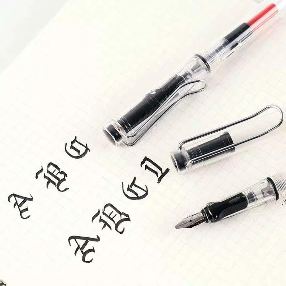 JINGYOU Pluma, pluma de pico de pato, bolígrafos de caligrafía árabe, bolígrafo tibetano, bolígrafo de letras góticas, bolígrafo de cuerpo de flor,