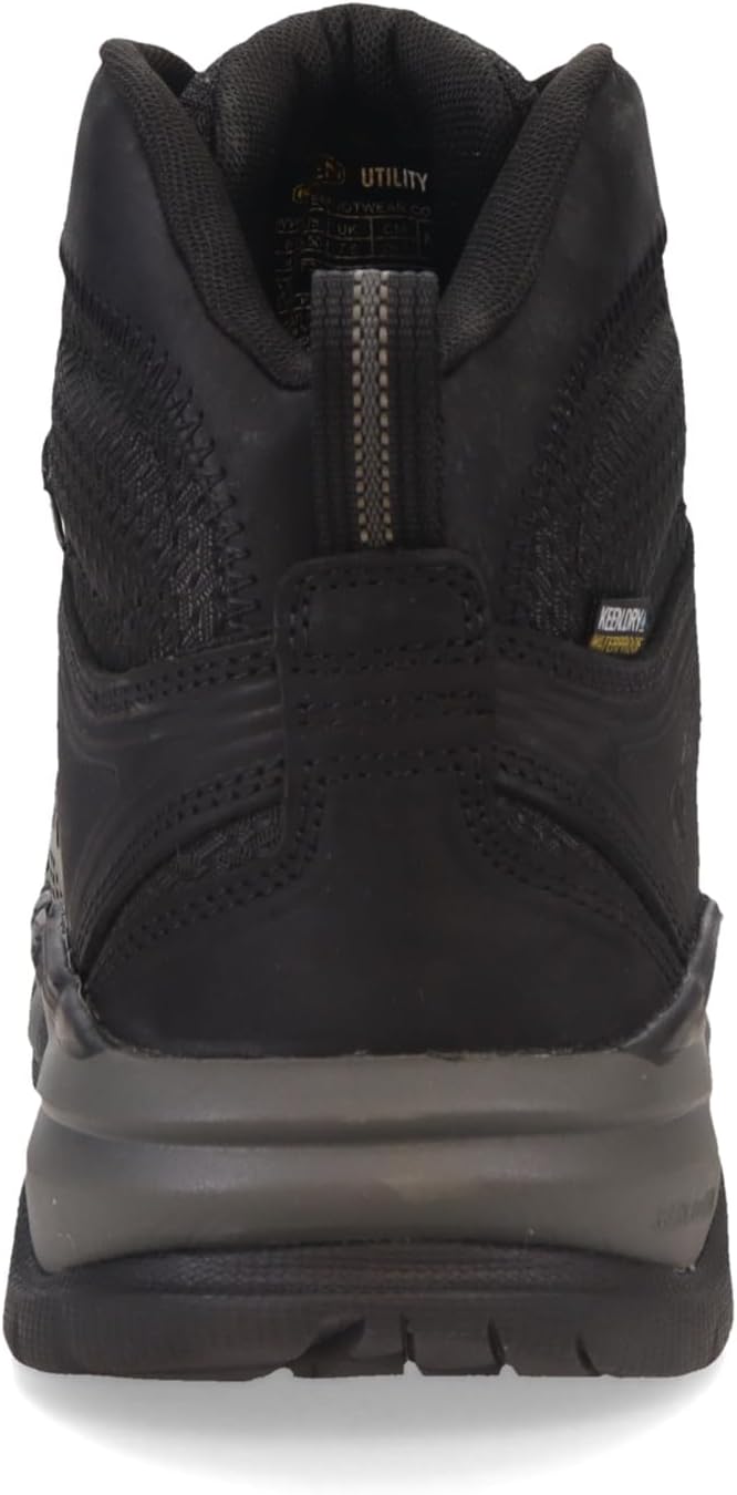 KEEN Utility Kansas City Botas de trabajo atléticas impermeables con punta compuesta KBF de altura media para hombre