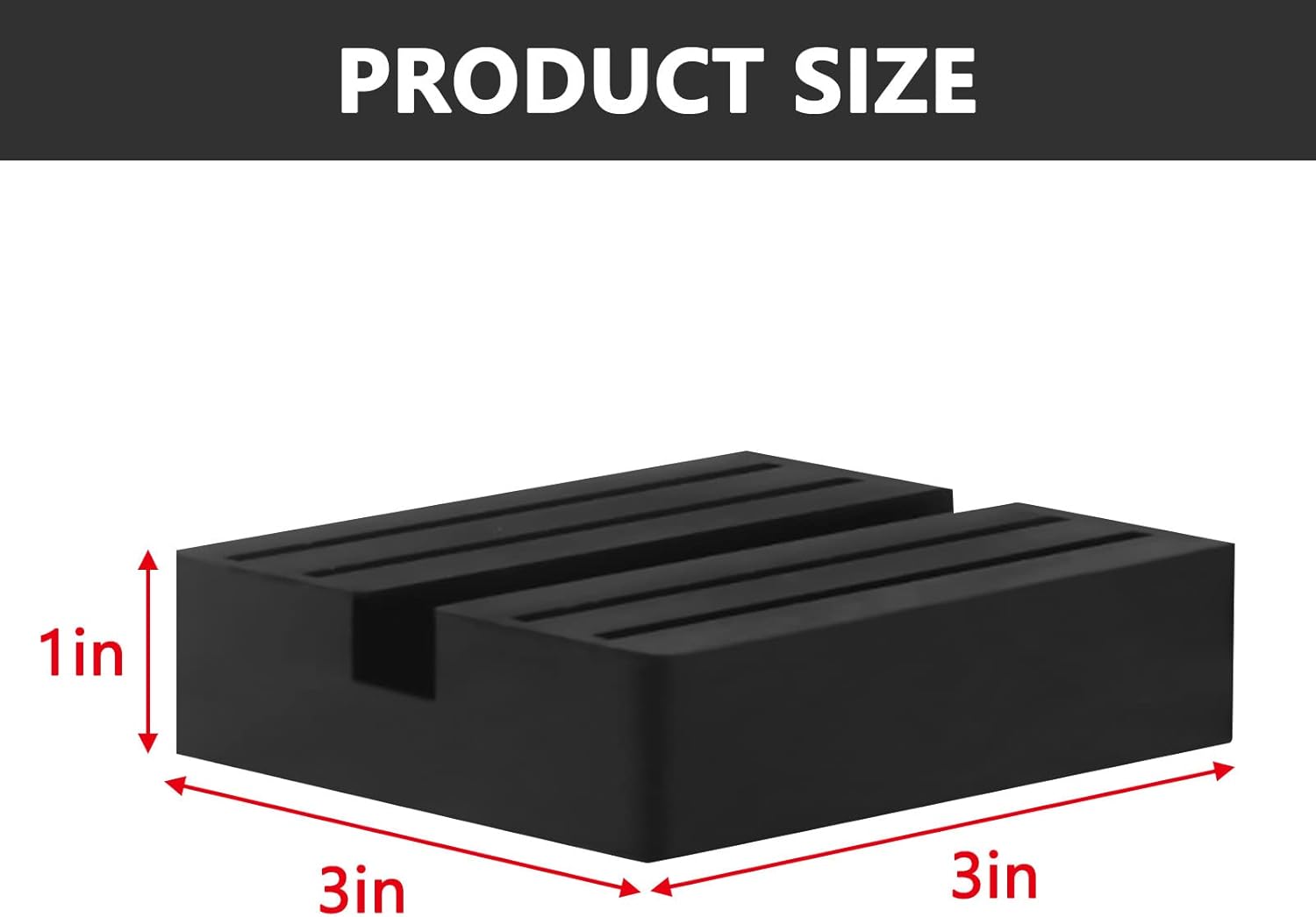 Almohadilla de goma para gato de piso, almohadilla de goma cuadrada, adaptador de almohadilla de gato con riel antideslizante negro, protector de