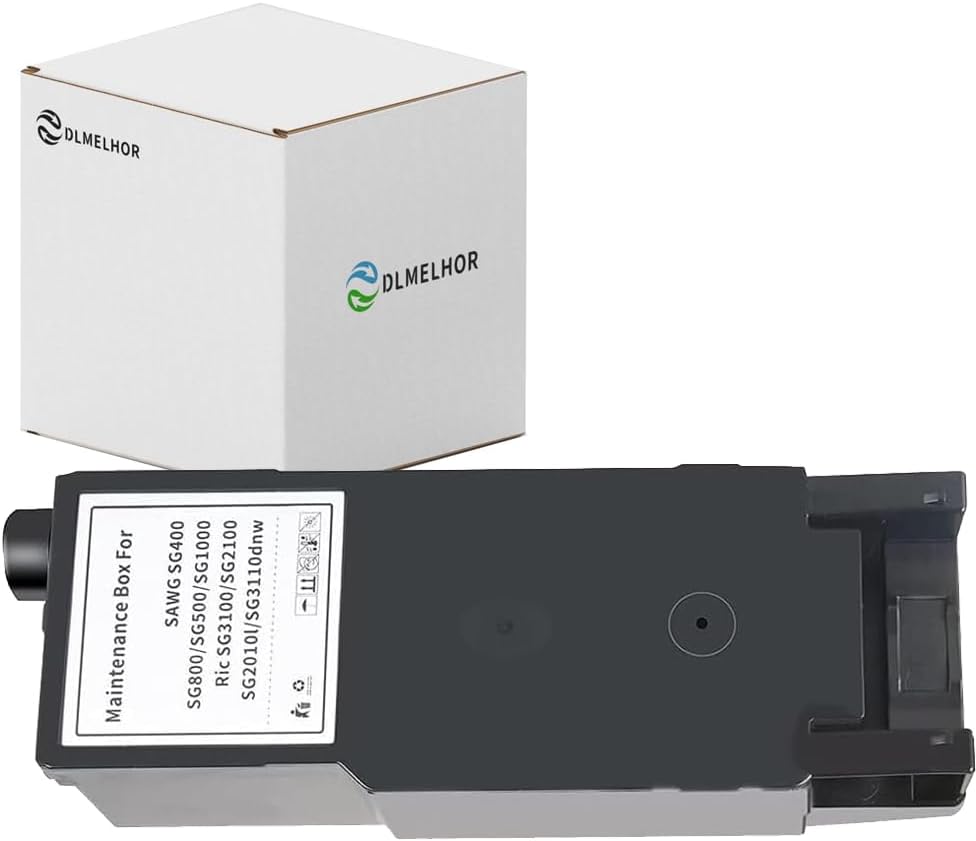 DLMELHOR SG400 SG800 SG500 SG1000 GC41 Caja de mantenimiento Depósito de tinta de residuos compatible para Sawgrass Virtuoso SG400 SG800 SG500