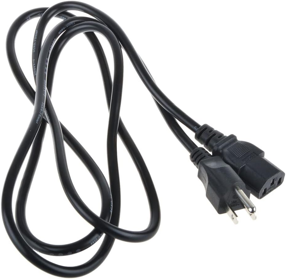 AC in Power Cord Cable Outlet Socket Plug Lead Compatible with Wasabi Mango UHD550 Real 4K HDMI 2.0 55 AH-IPS DP 1.2 UHD 3840×2160 Monitor