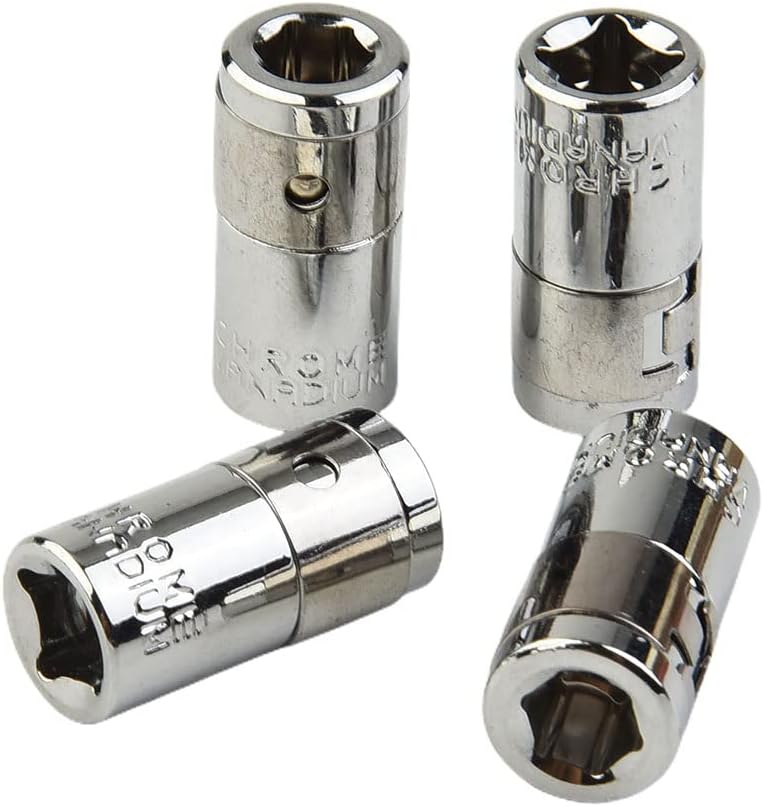 4 adaptadores de puntas de destornillador, convertidor de puntas hexagonales de 14 pulgadas a 14 pulgadas, conector de cabeza de destornillador de