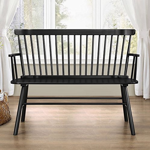Jerimiah – Banco de madera negra Crown Mark
