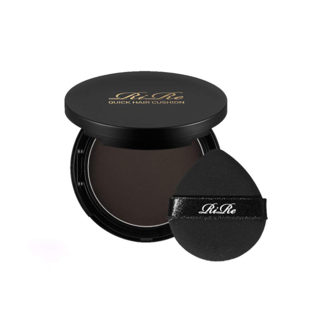 RiRe Quick Hair Cojín de retoque instantáneo 14 g  0.49 oz. Cubierta de cabello gris, tamaño portátil (marrón natural)