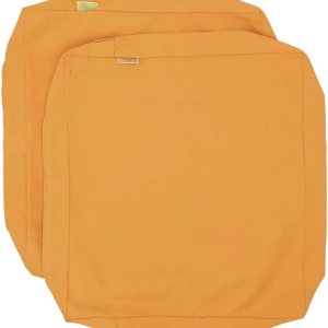 CozyLounge Fundas de cojín para silla de patio con diseño de girasol amarillo repelente al agua (25 x 25 x 5 pulgadas (2 fundas)) CozyLounge Fundas de cojín para silla de patio con diseño de girasol amarillo repelente al agua (25 x 25 x 5 pulgadas (2 fundas))
