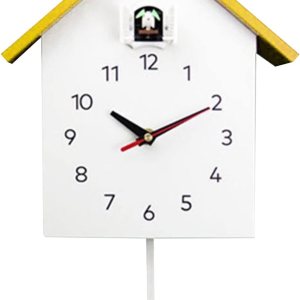 Elegante reloj de pared de cuco, movimiento silencioso, diseño minimalista y moderno, reloj de doble uso para dormitorio de niños, sala de estar, Elegante reloj de pared de cuco, movimiento silencioso, diseño minimalista y moderno, reloj de doble uso para dormitorio de niños, sala de estar,
