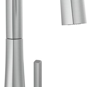 Delta Faucet Monrovia – Grifo de barra de níquel cepillado, grifo de fregadero de barra de un solo agujero, grifos de barra húmeda con rociador Delta Faucet Monrovia – Grifo de barra de níquel cepillado, grifo de fregadero de barra de un solo agujero, grifos de barra húmeda con rociador