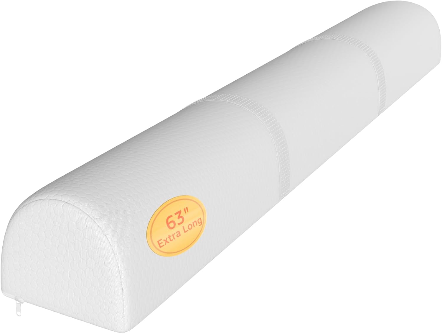 YENING Parachoques de cama extra largos de 63 pulgadas para niños pequeños, riel de protección de cama de espuma para cama de niños, parachoques de