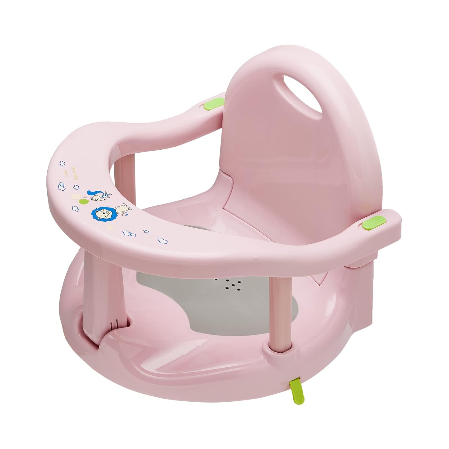 Asiento de baño para bebé recién nacido, silla de baño antideslizante para tina, sillas de baby shower de forma bonita para sentarse en la bañera,