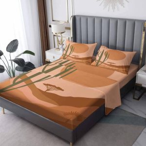 Sábanas bohemias tamaño King  Sábanas de microfibra suave con bolsillo profundo y patrón sin arrugas, 4 piezas (1 sábana bajera, 1 sábana encimera, Sábanas bohemias tamaño King  Sábanas de microfibra suave con bolsillo profundo y patrón sin arrugas, 4 piezas (1 sábana bajera, 1 sábana encimera,