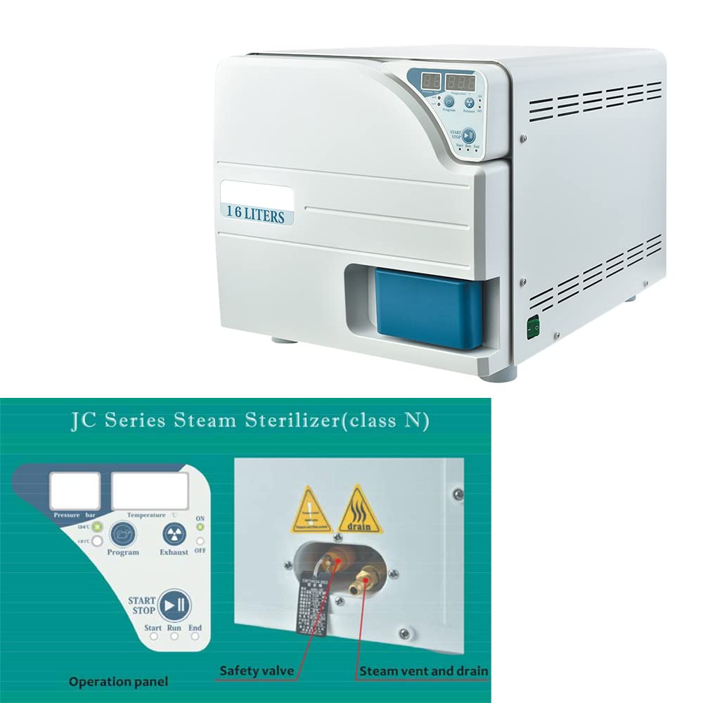 Esterilizador de vapor automático de pantalla LED digital Autoclave Esterilizador de laboratorio de alta temperatura Clase N con control automático