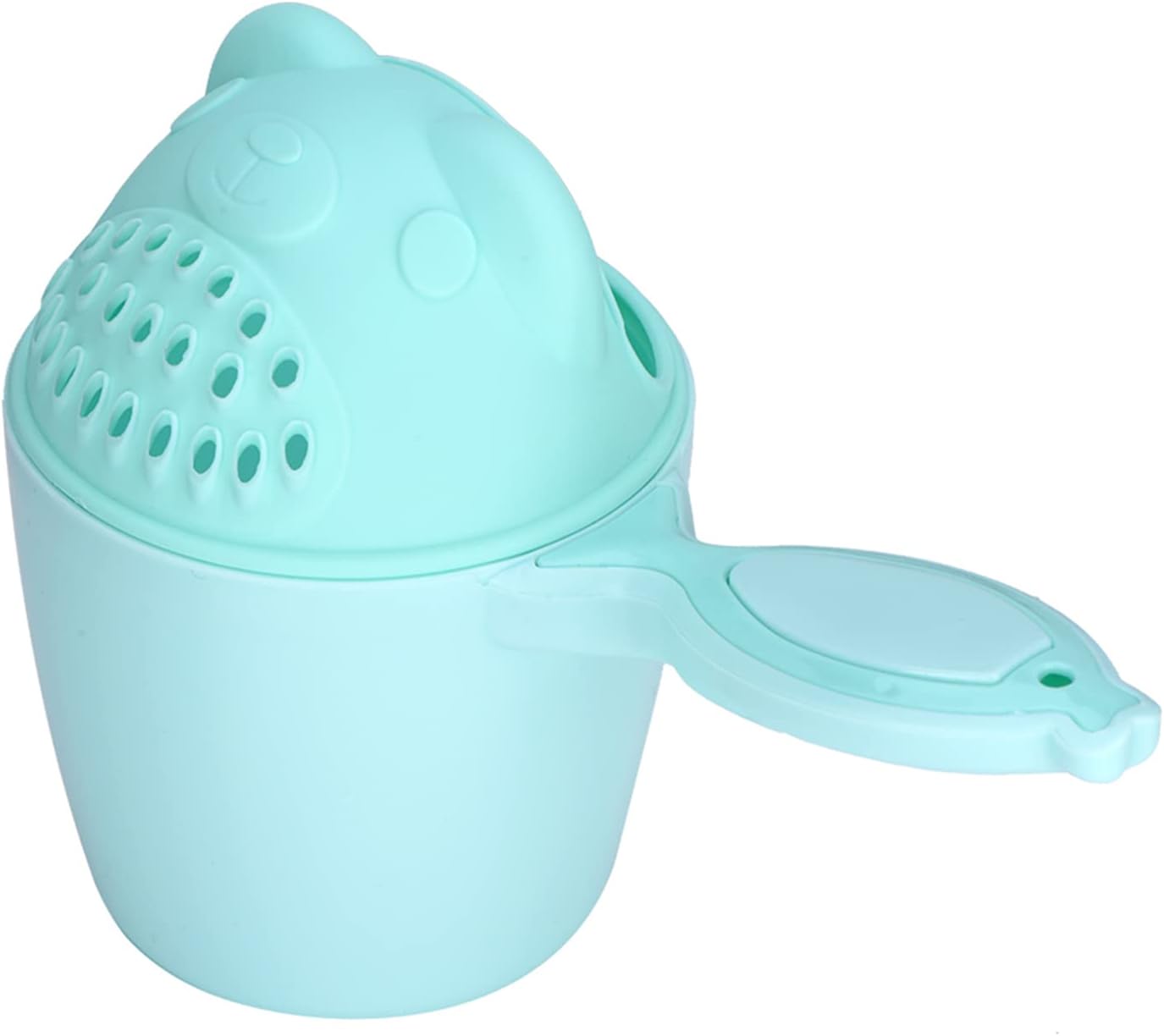 Taza de enjuague de baño para bebé, enjuague de champú para bebés, enjuague de baño desmontable sin desgarros, enjuague de baño para niños (verde)