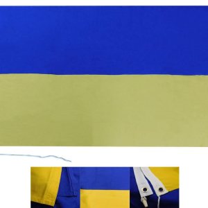 Premium 4×6 Ukraine Ukrainian Plain Embroidered 100% Cotton Flag 4’x6′ Grommets Premium 4×6 Ukraine Ukrainian Plain Embroidered 100% Cotton Flag 4’x6′ Grommets