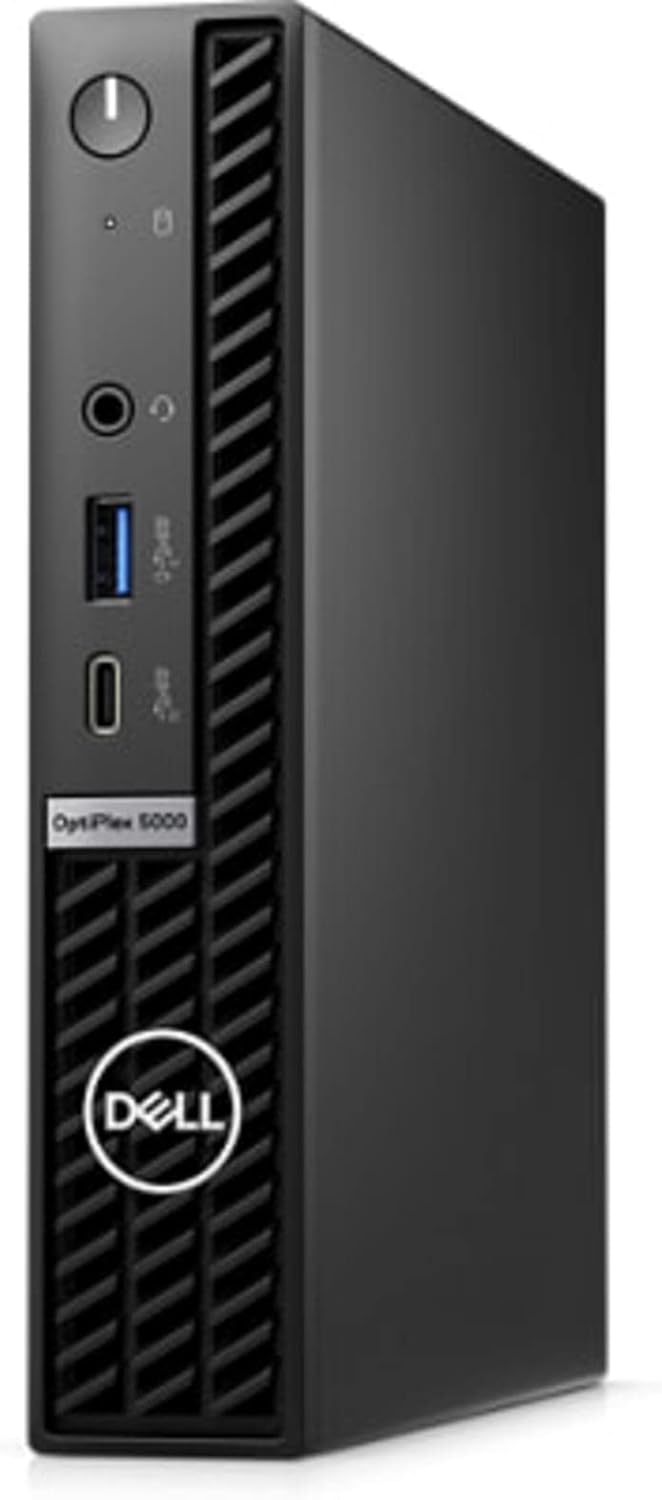 Dell Optiplex 5000 5000 Micro Tower – Torre de computadora de escritorio (2022)  Core i5 – Disco duro SSD de 256 GB – 8 GB de RAM  6 núcleos a 3.9
