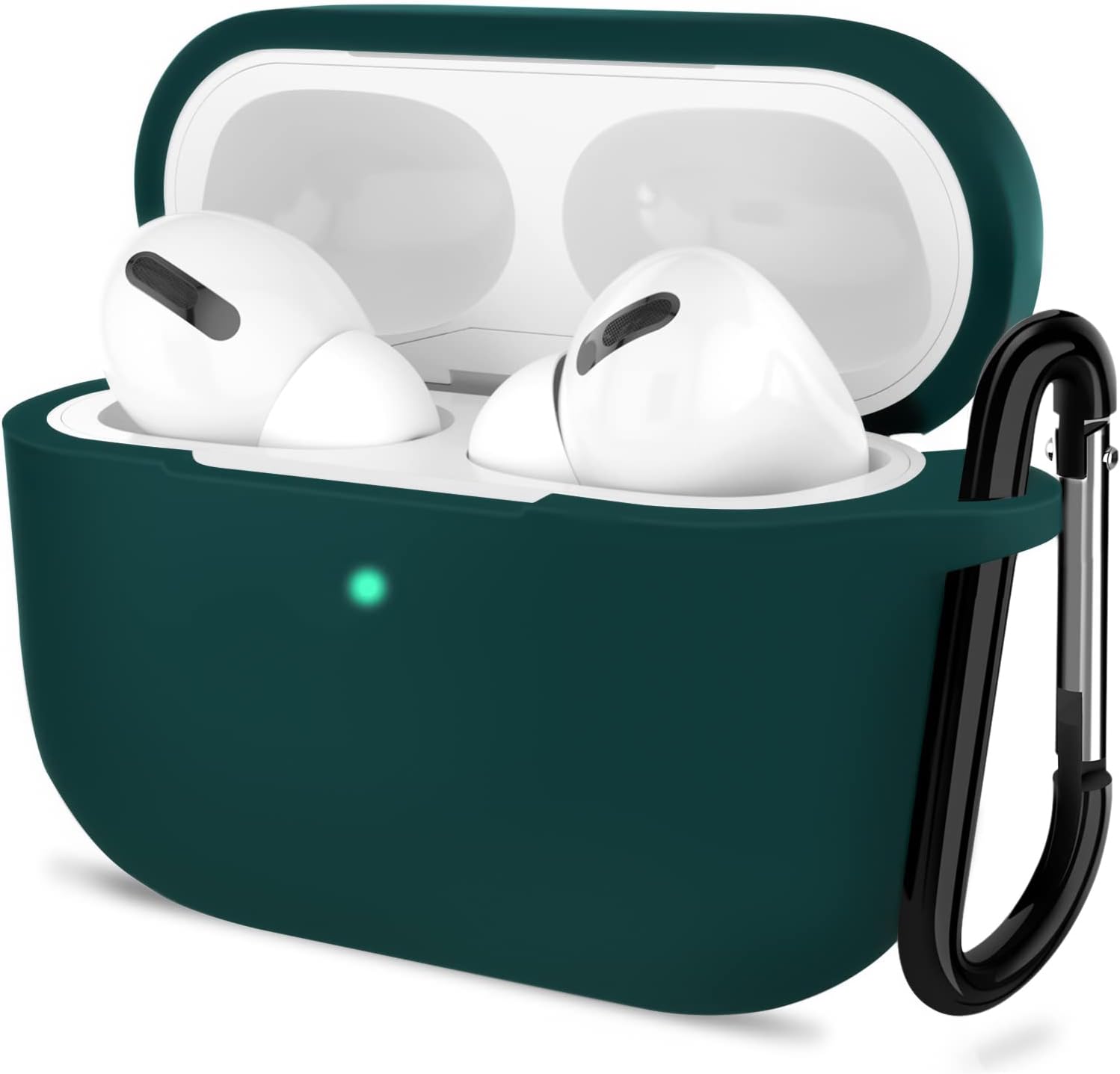 ATUAT Funda para AirPods Pro de 2 generación, accesorios protectores de silicona con llavero para mujeres y hombres para Apple AirPods Pro Gen 2