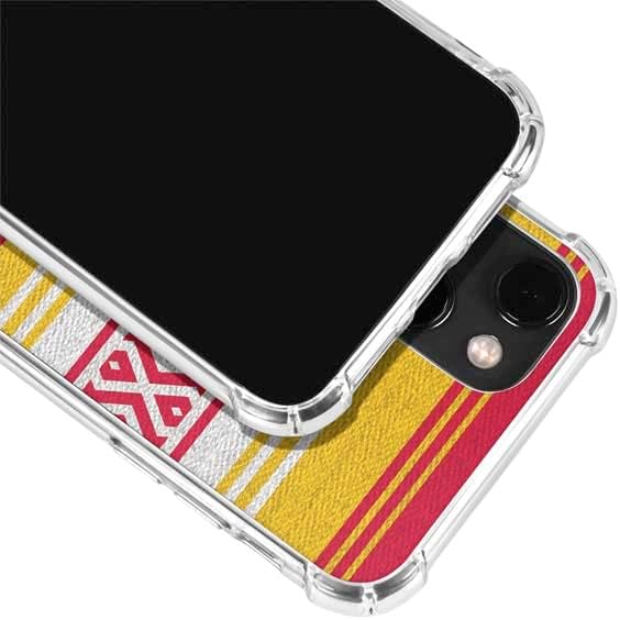 Skinit Funda transparente compatible con iPhone 15, diseño oficial de la NFL Kansas City Chiefs Trailblazer