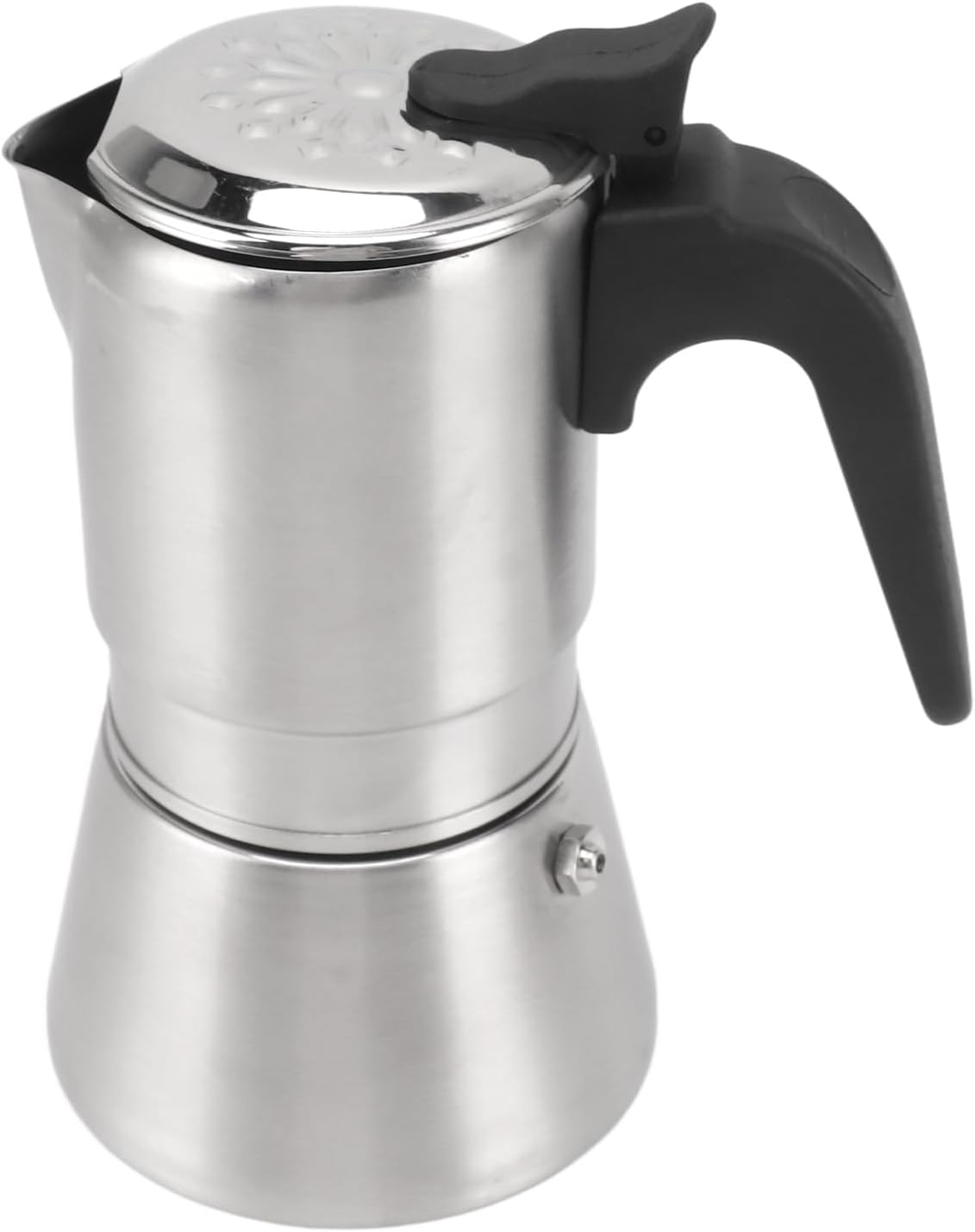 Dpofirs Cafetera clásica de café y café expreso, estilo italiano, 12 tazas de expreso, cafetera moka italiana y cubana de acero inoxidable para el