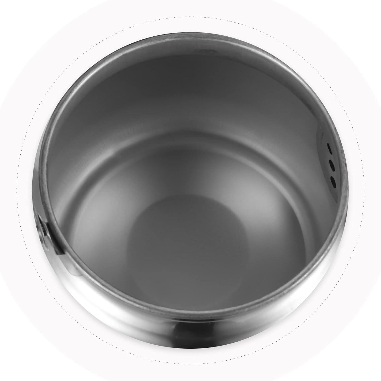 HEMOTON Hervidor de té silbante de acero inoxidable, 1 l, caldera de agua, tetera de fondo plano, adecuada para hervir agua en estufa de inducción,