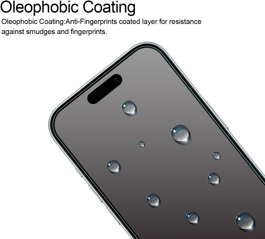 Supershieldz Protector de pantalla de vidrio templado diseñado para iPhone 15 (6.1 pulgadas), antiarañazos, sin burbujas