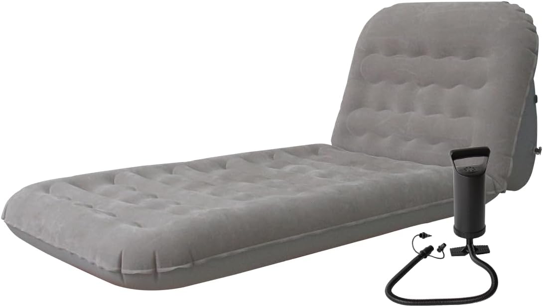 Baiao Sillón inflable para sofá, con bomba de aire, respaldo reclinable ajustable, colchón de aire para camping, interior, sala de estar, dormitorio