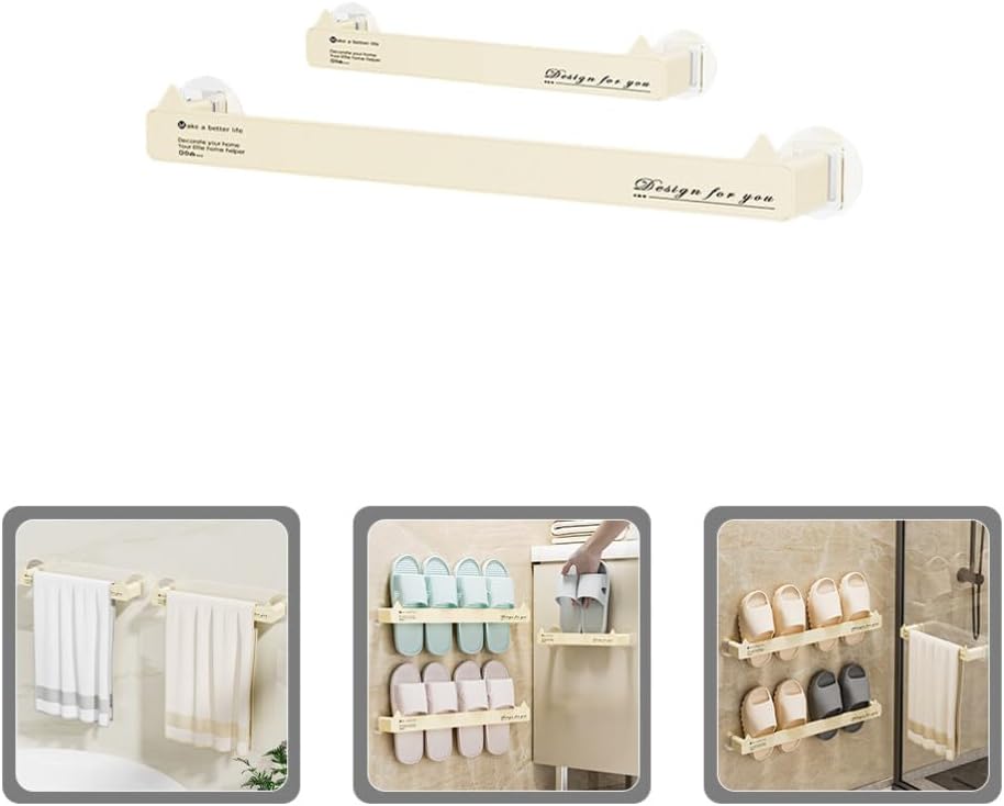 Alipis Zapatero de pared para zapatos, 2 unidades, tiras adhesivas de plástico, para colgar en la pared, zapatillas, perchas para zapatos,