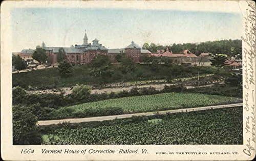 Vermont House of Correction Rutland VT Original Antique Postcard 1905