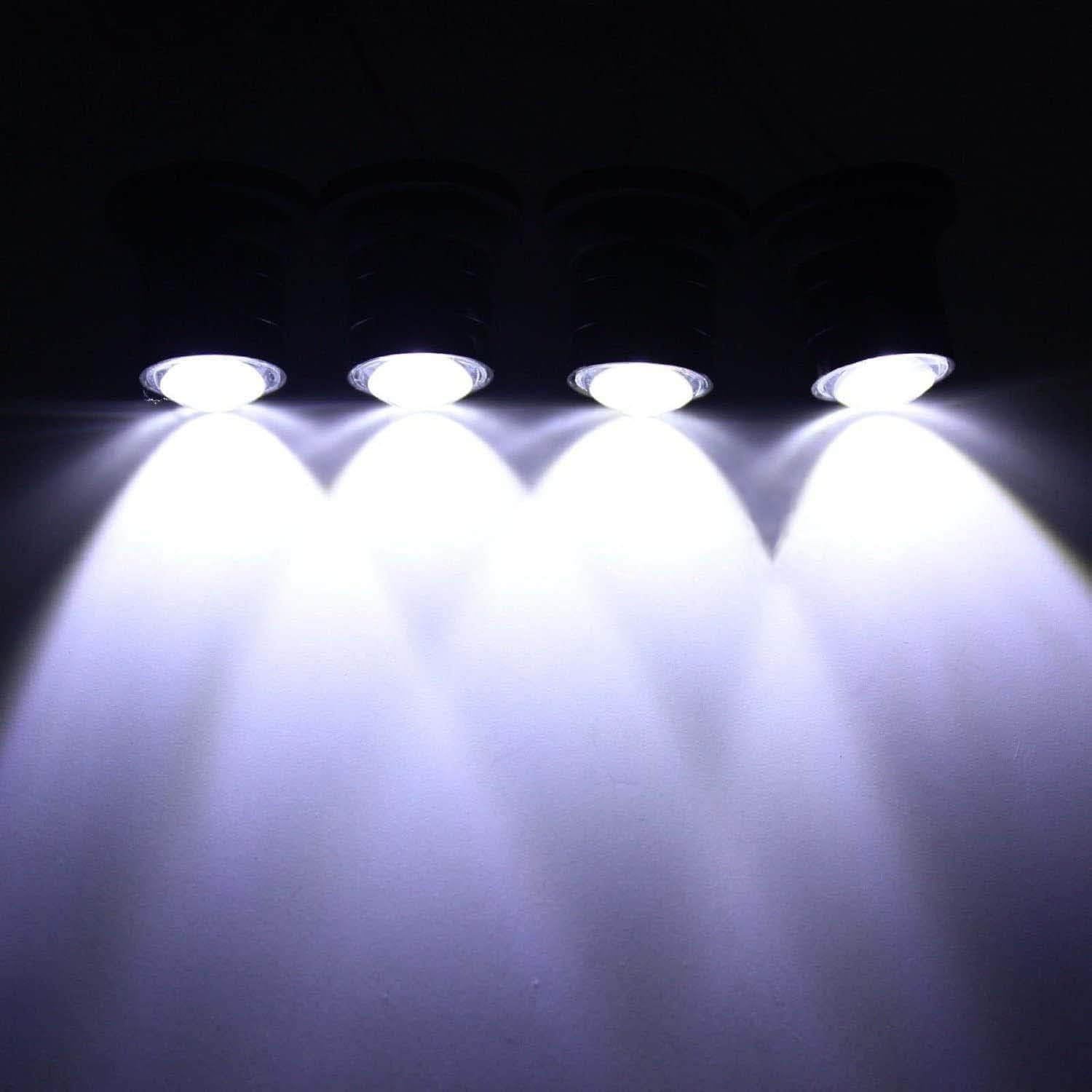 Luz estroboscópica de emergencia de 4 W, luz de ojo de águila, luz blanca