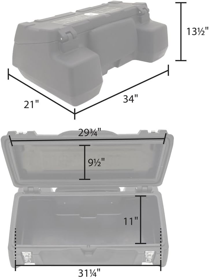Caja de carga Black Widow ATV-CB-8015 (para vehículos todo terreno)