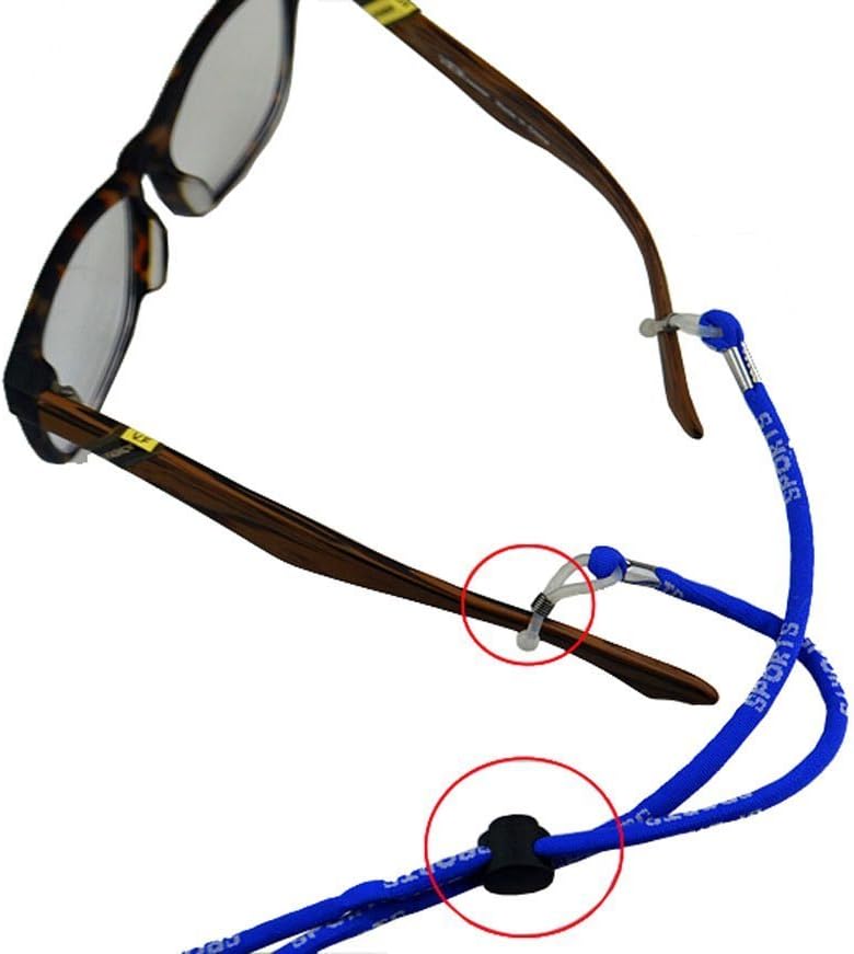 yueton Gafas de sol ajustables de seguridad deportiva, con grosor antideslizante, ajuste universal, correa de retención para gafas, accesorios para