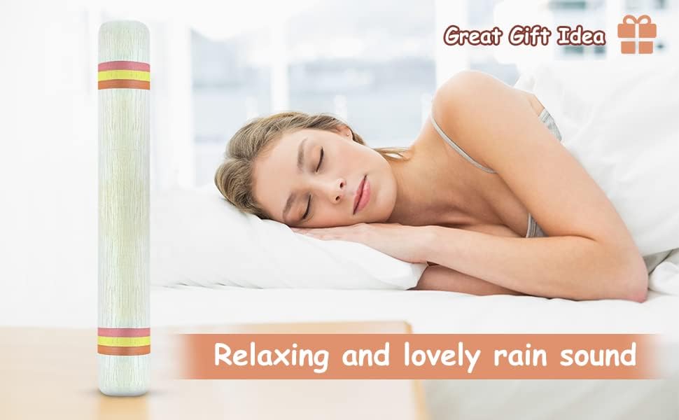Juguete de instrumento de palo de lluvia para bebés – Niños pequeños – Meditación para niños y adultos – Desarrollo sensorial y juego – Terapia para