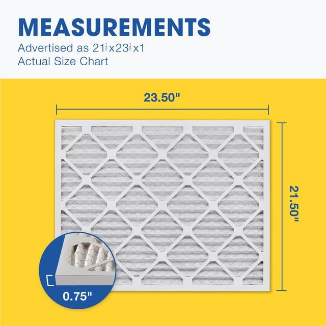 Aerostar Multi – Filtro de aire de 1 pulgada para aire acondicionado y horno, Blanco