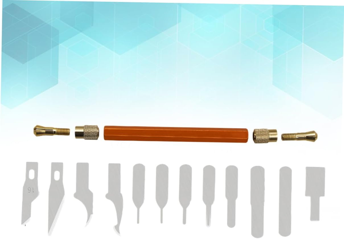 EXCEART 13pcs cuchillos de bisturí grabado tallado película de fricción