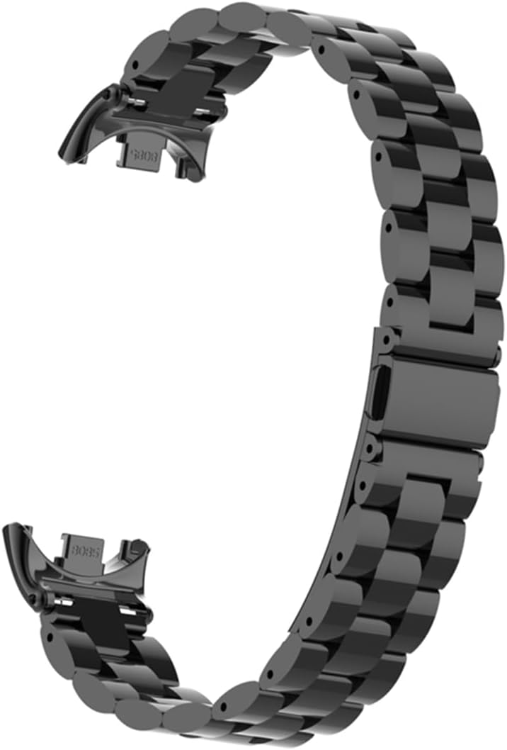 XIHAMA Mi Band 8 Watch Band – Correa de repuesto de banda de metal de acero inoxidable compatible con Xiaomi Mi Band 8 Tracker smartwatch