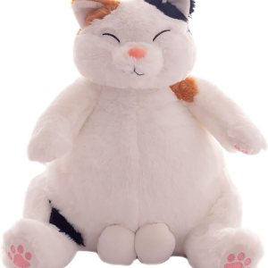 Almohada de peluche de gato japonés perezoso, peluche de gato con bolas, lindo muñeco de peluche de gato de dibujos animados, regalos de fiesta de Almohada de peluche de gato japonés perezoso, peluche de gato con bolas, lindo muñeco de peluche de gato de dibujos animados, regalos de fiesta de