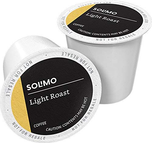 Solimo Marca de Tienda 100 Cápsulas K-cup de café tostado ligero