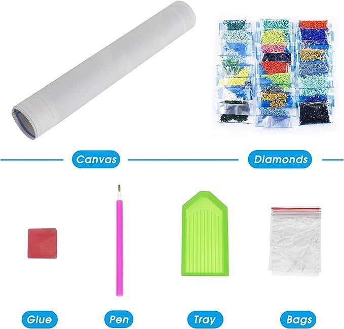Kit de pintura de diamantes 5D, gritos de película de terror, taladro completo, diamantes de imitación bordados, arte de diamantes de imitación para