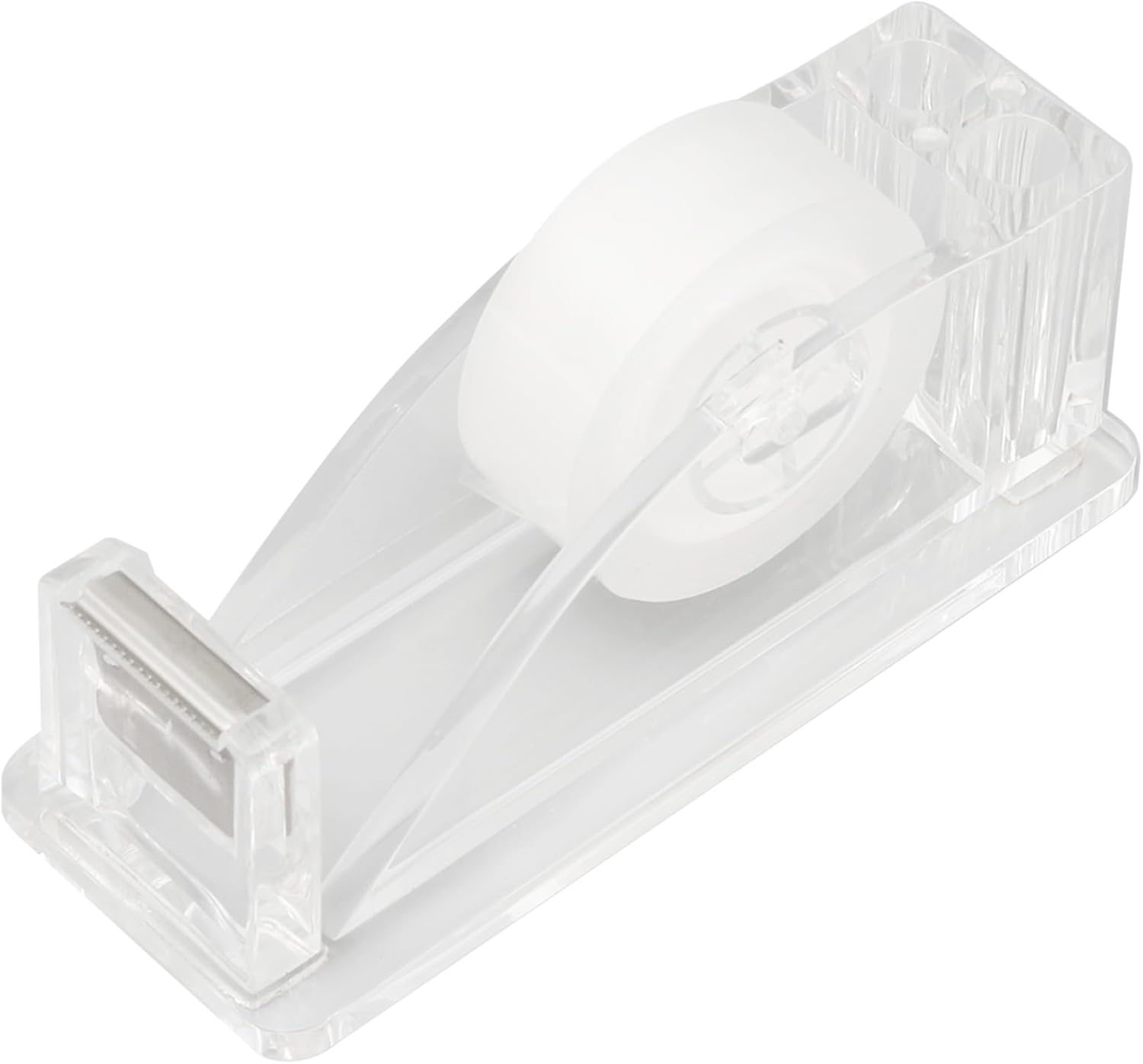Dispensador de cinta dorada acrílica ultra transparente contemporánea