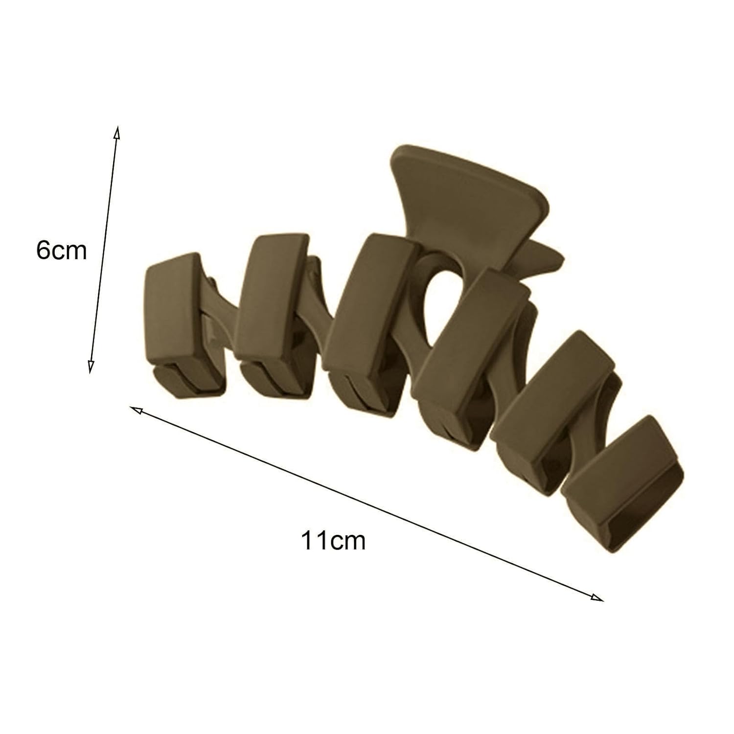Pinzas para el cabello de 4.3 pulgadas grandes para mujer, cabello rizado y grueso, clips de plátano grandes mate, clips de mandíbula de sujeción