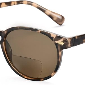 Madison Avenue Gafas de sol redondas bifocales de lectura para mujeres y hombres, bisagra de resorte, protección UV, lentes de lectura solar Madison Avenue Gafas de sol redondas bifocales de lectura para mujeres y hombres, bisagra de resorte, protección UV, lentes de lectura solar