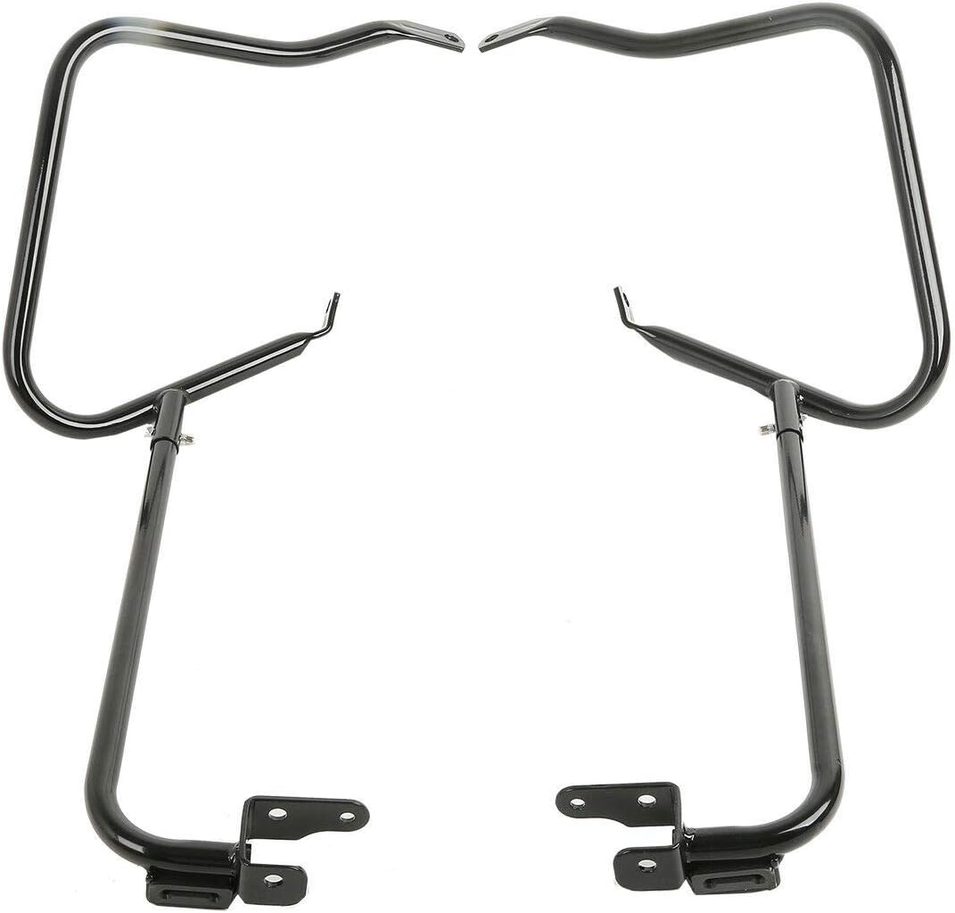 TCT-MOTORPARTS Soporte de alforja para barra de choque compatible con Harley Road King FLHR Street Glide FLHX Special FLHXS Ultra Limited FLHTK CVO