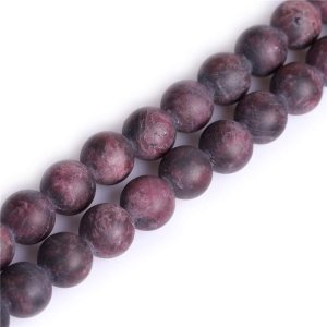 JOE Foreman – Cuentas de granate para hacer joyas naturales semipreciosas de 0.472in, redondas, mate, anticuado, 15.0in JOE Foreman – Cuentas de granate para hacer joyas naturales semipreciosas de 0.472in, redondas, mate, anticuado, 15.0in