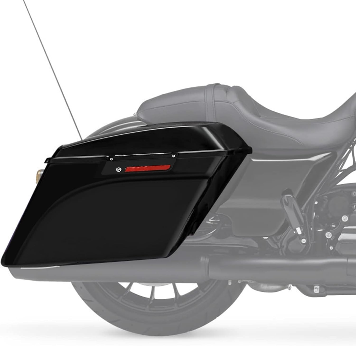 TCT-MT. – Alforjas alargadas de 5.0pulgadas con llave de cerrojo para Harley Touring 1993-2013 Road King Electra Street Glide FLHR FLHT FLHTCU FLHRC