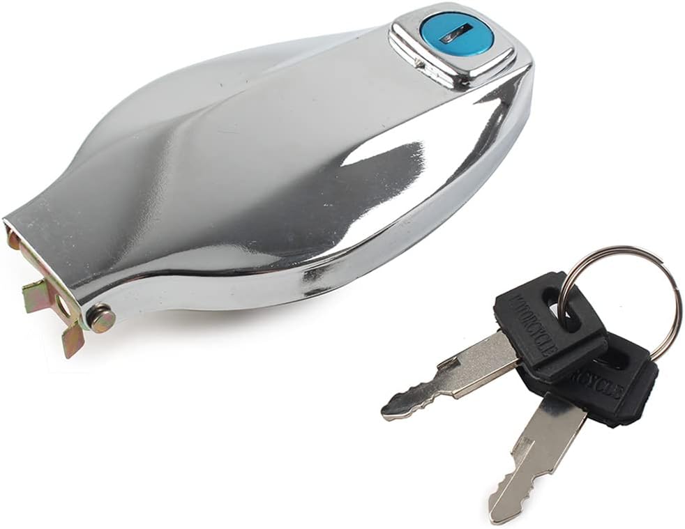 GZYF Bloqueo de tapa de gas combustible con llaves para Yamaha XS1100 XS650 XS500 XS850, negro