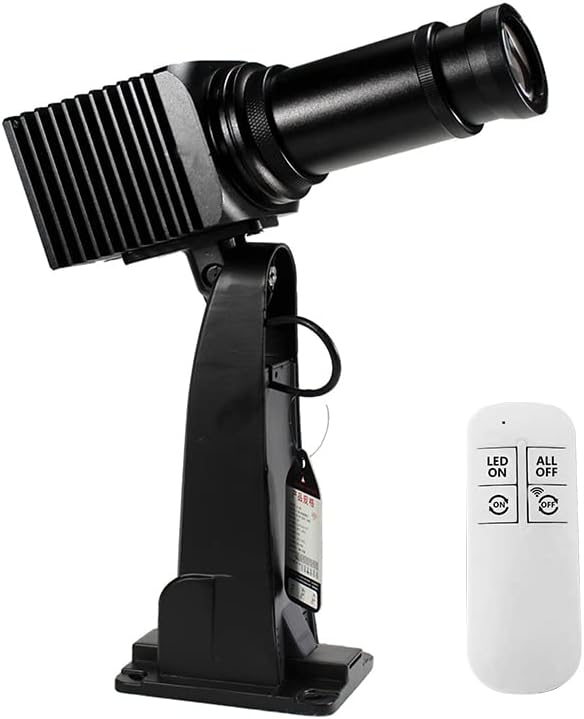 50W LED GOBO Logo Proyector Luz Efecto Etapa Luz EstáticaRotable Manual Zoom con Control Remoto GOBO personalizado para Hotel Boda Compañía Bar